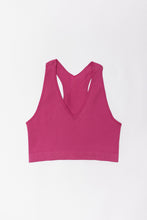 Load image into Gallery viewer, Plus Size Ribbed Cropped Top (Magenta)
