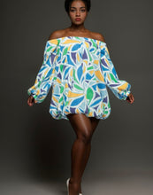 Load image into Gallery viewer, Plus Size Off The Shoulder Mini Bubble Dress
