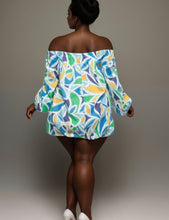 Load image into Gallery viewer, Plus Size Off The Shoulder Mini Bubble Dress
