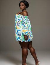 Load image into Gallery viewer, Plus Size Off The Shoulder Mini Bubble Dress
